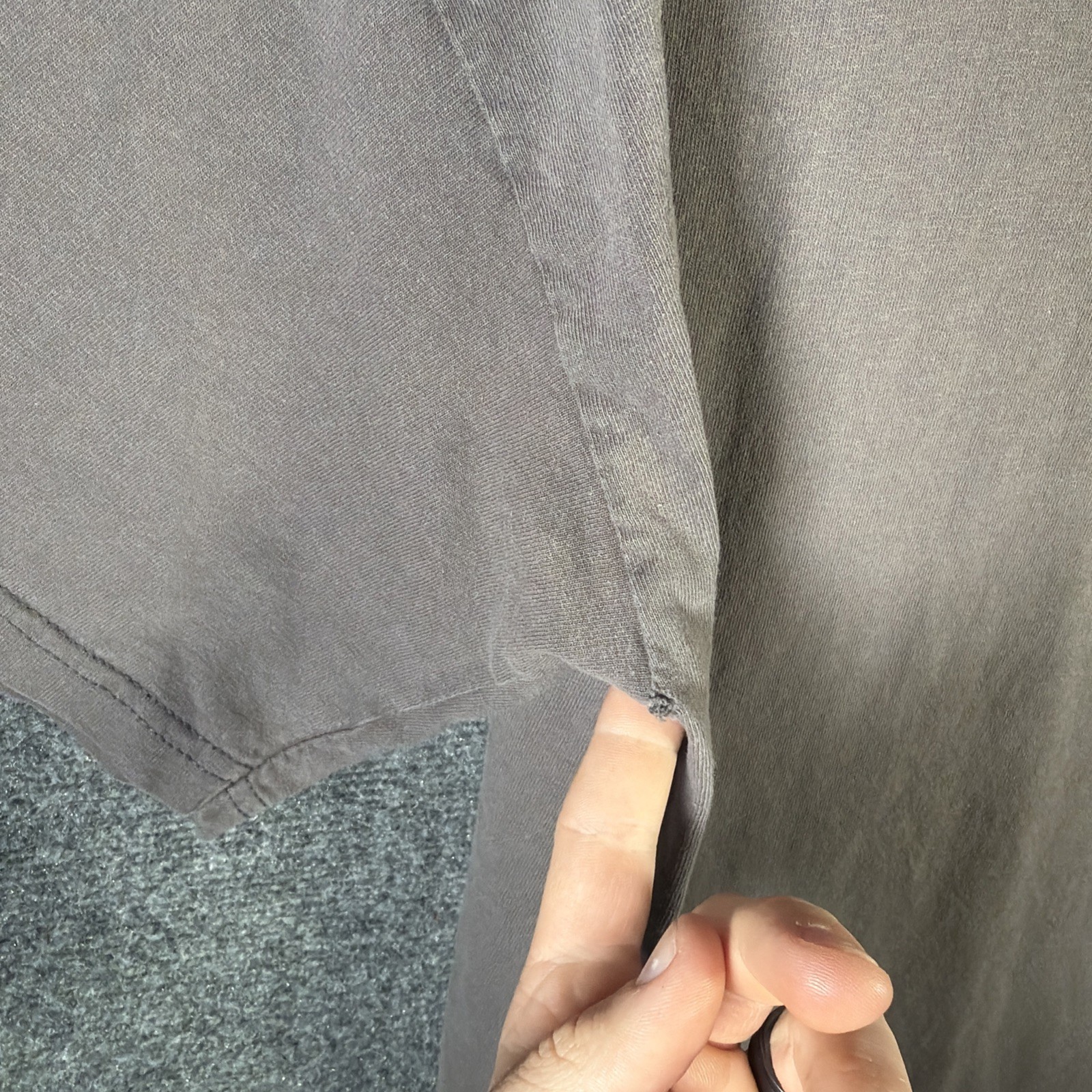 Vintage Arcteryx Shirt Mens Large Gray 90s Nature Bird Skeleton Hiking Faded gallery