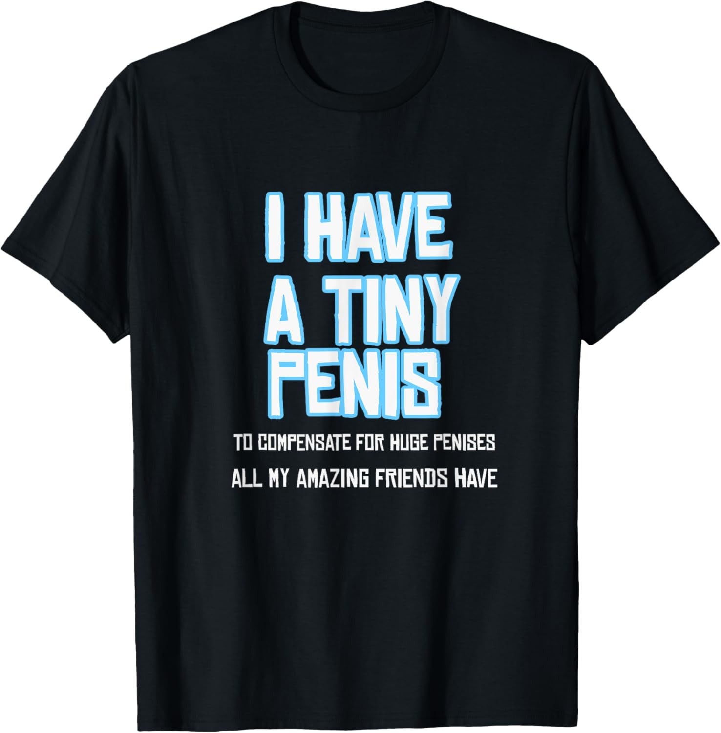 Funny Sarcastic Offensive Prank-I Have A Tiny Penis T-Shirt gallery