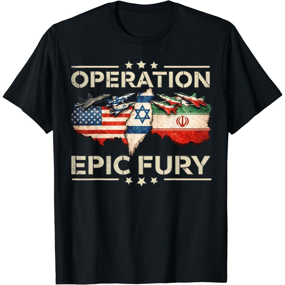 Operation Epic Fury Patriotic Adventure American Flag USA T-Shirt