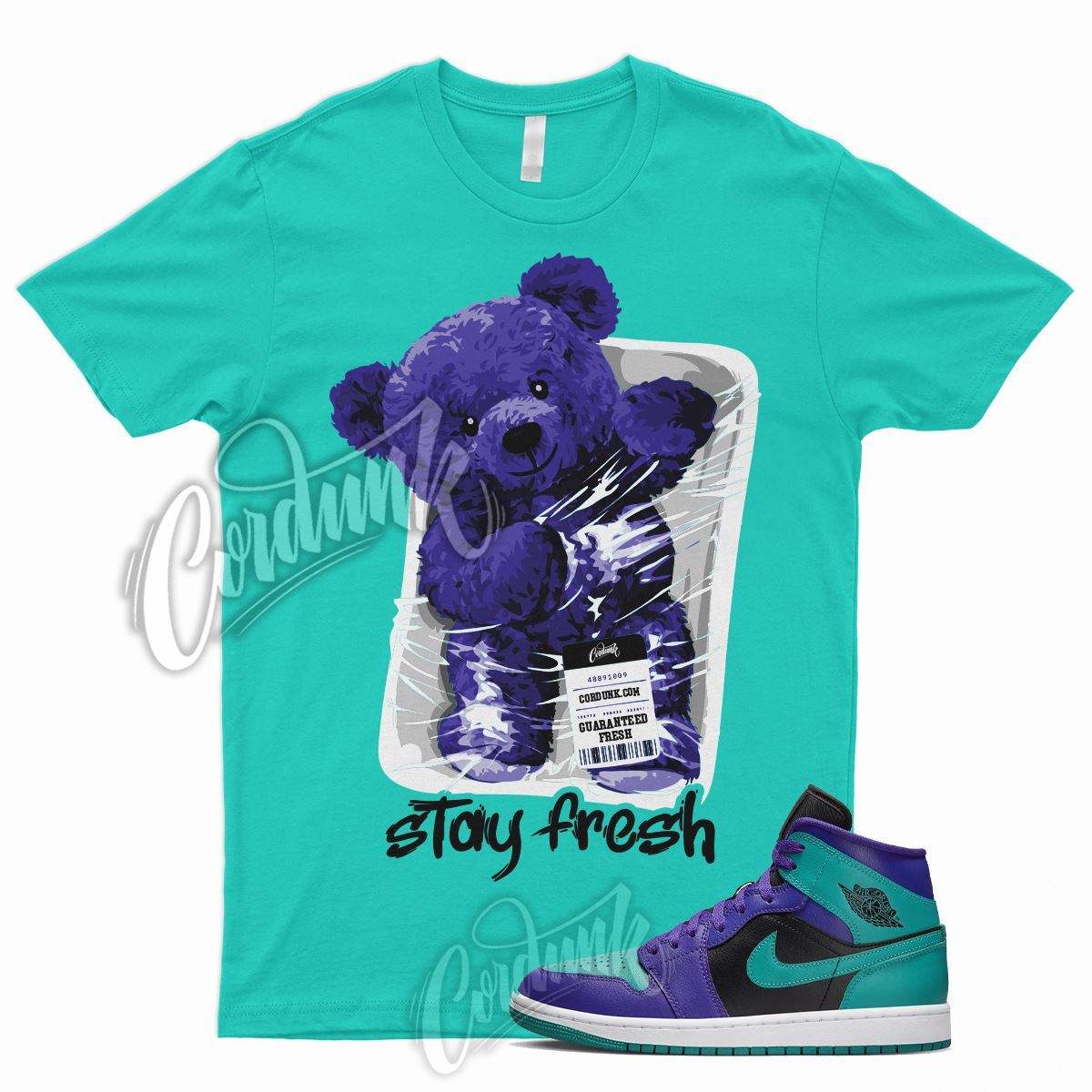 STAY T Shirt for J1 1 Dark Concord New Emerald Teal Purple Grape 5 6 Rings
