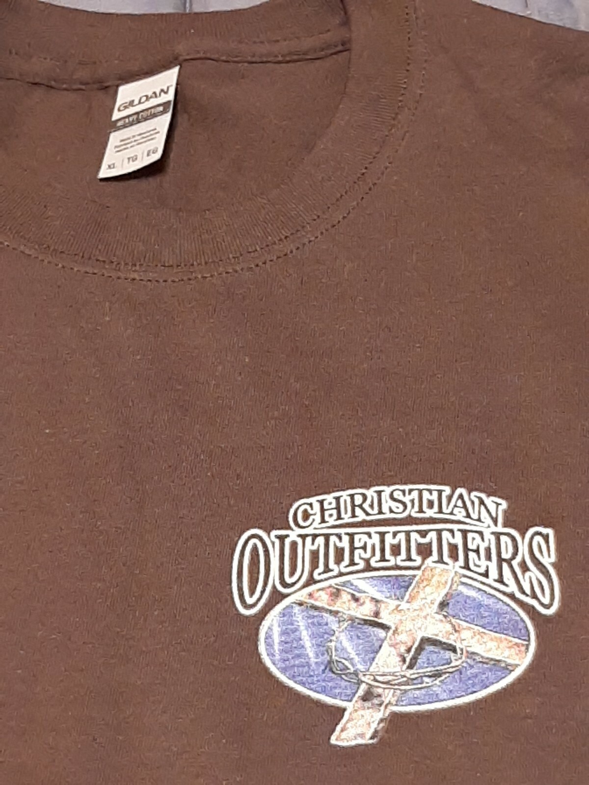 ONE SIZE FITS ALL CROWN OF THORNS JESUS DARK CHOCOLATE SHIRT SIZE XL gallery
