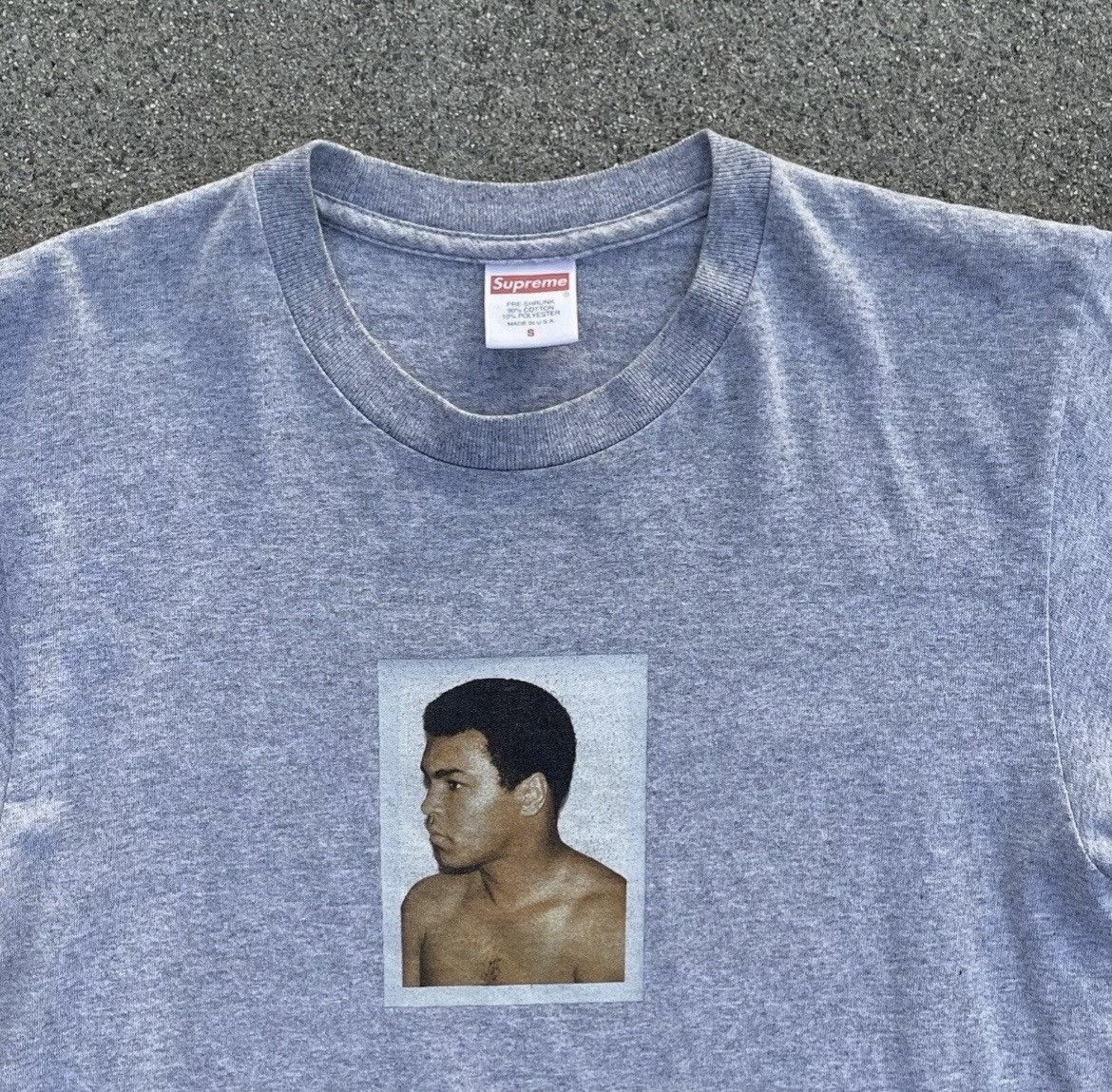 SS16 Supreme Andy Warhol Muhammad Ali grey T-shirt size Small gallery