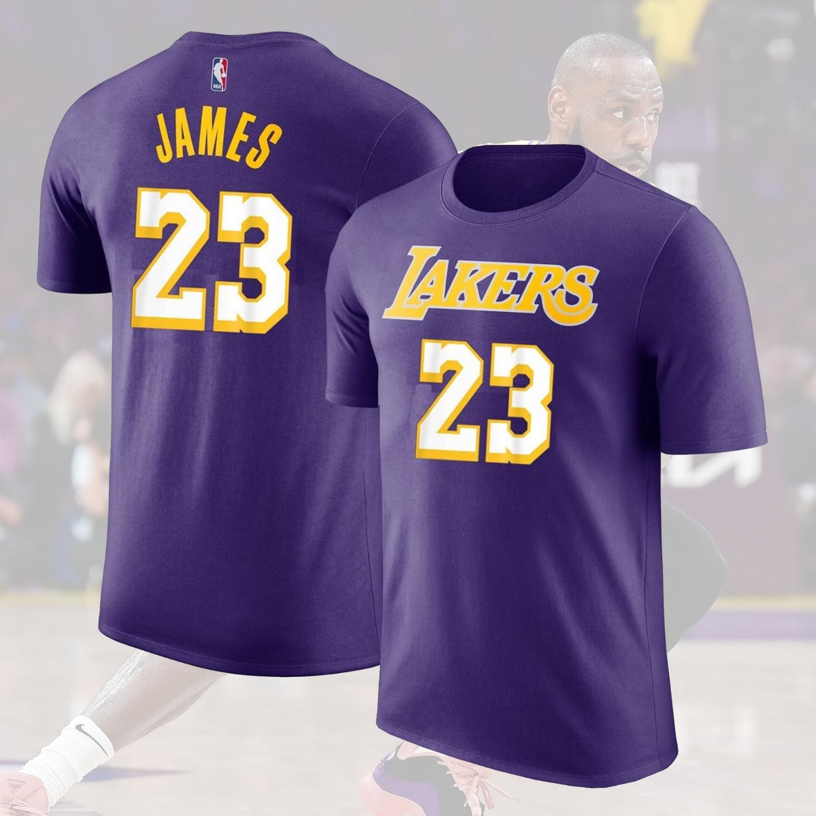 SALE OFF! LeBron James #23 Los Angeles Lakers 2025 Name & Number Gift For Fans gallery