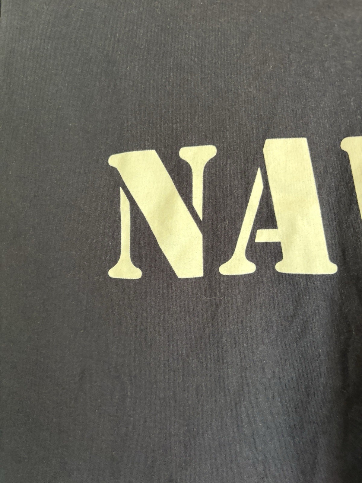 United States Navy T and ironically the color is navy with white lettering. XXL gallery