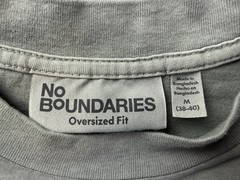 No Boundaries Shirt Mens Medium Gray Born To Ride Eagle Graphic Tee Oversized