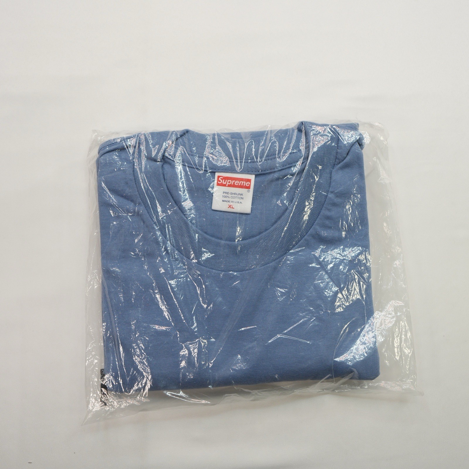 Supreme NWT We’re Back Tee Slate FW19 🔥 Size XL Blue BRAND NEW FACTORY SEALED gallery