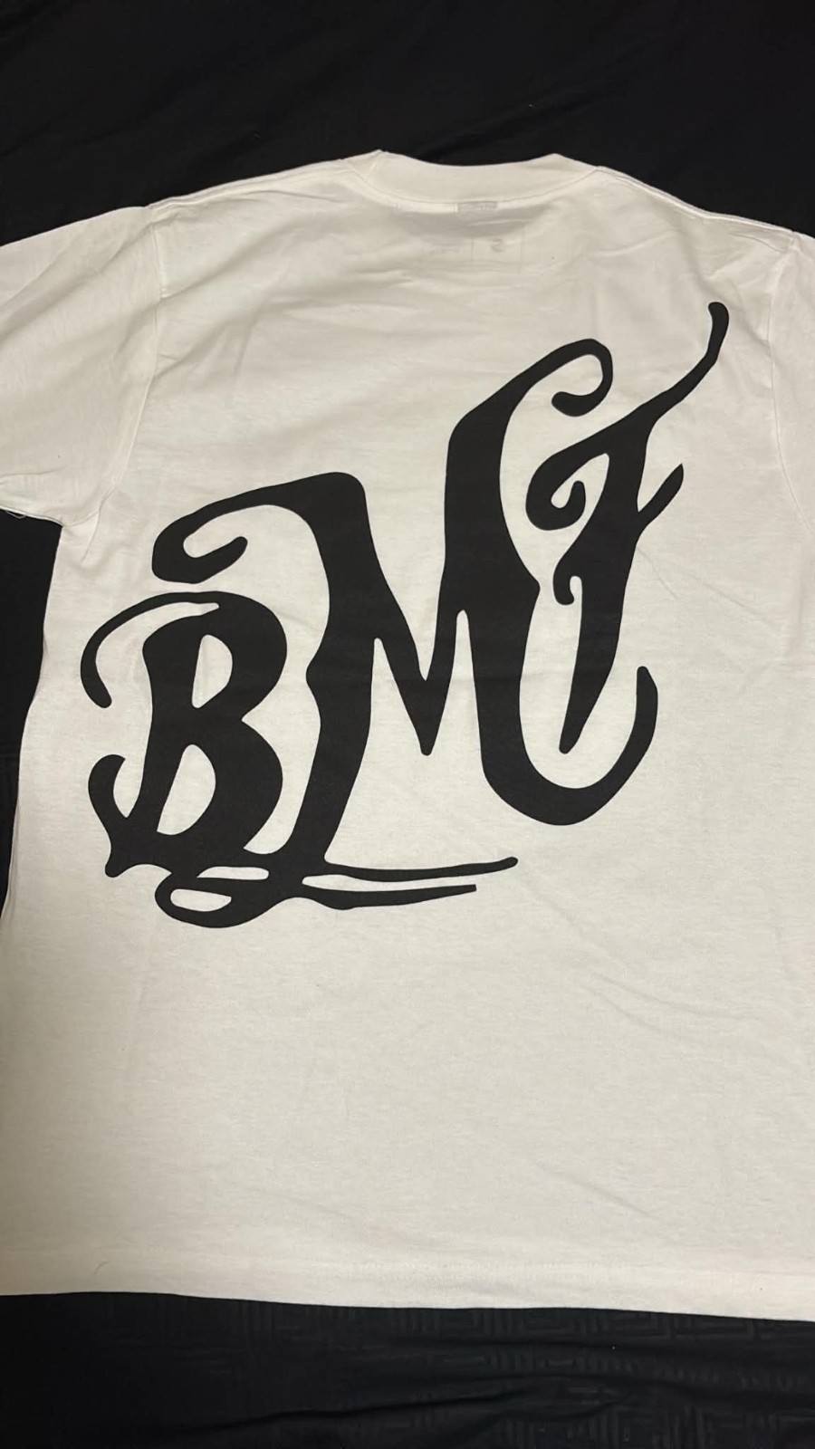BMF Black Mafia Family Men's Small White Cotton Knit Crew Neck Short Sleeve gallery