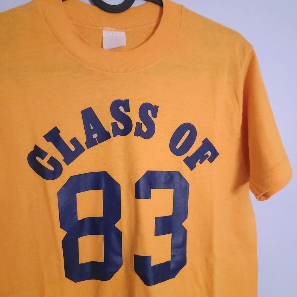 Vintage 80s High School College Class of 1983 T-shirt Medium Single Stitch