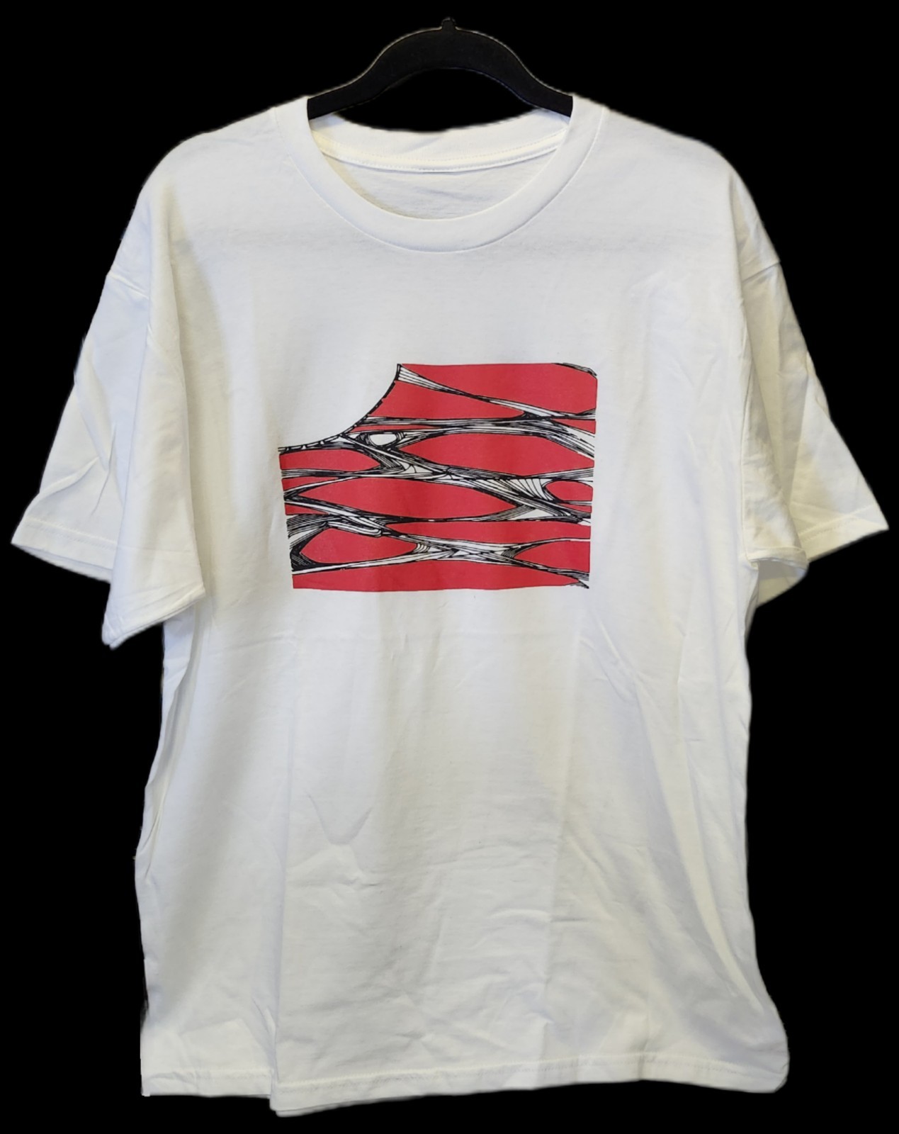 LINE BY LINE DESIGNS GRAPHIC ABSTRACT ART T-SHIRT LARGE FREE SHIPPING USA NEW