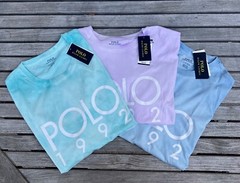 NWT Ralph Lauren Polo Tie Dye Cloud Pattern Tee Shirt, Various Colors and Sizes