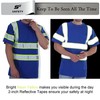 High Visibility Shirts for Mens Class 3 Hi Vis Reflective Construction Shirts... gallery