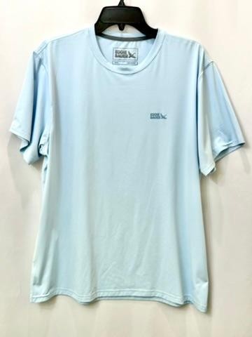 Eddie Bauer Mens Large Light Blue Short Sleeve Performance Graphic T-Shirt gallery