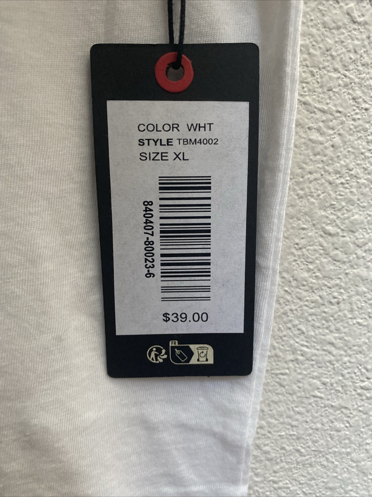 NEW Ted Baker Men's T Shirt White Short Sleeve Crew Neck NWT $39.00 XL gallery