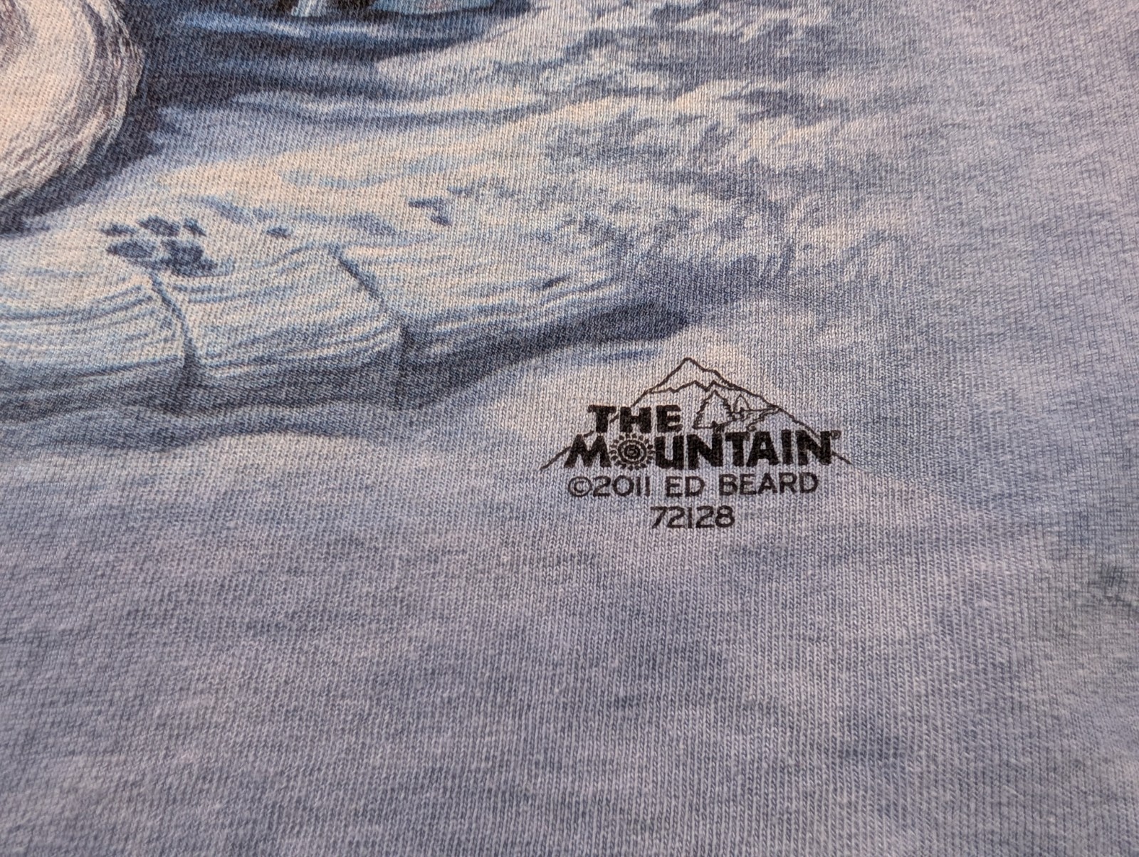 Excalibur Casino The Mountain Wolf Dragon Shirt Sz L Blue Tie Dye Stain Ice Age gallery