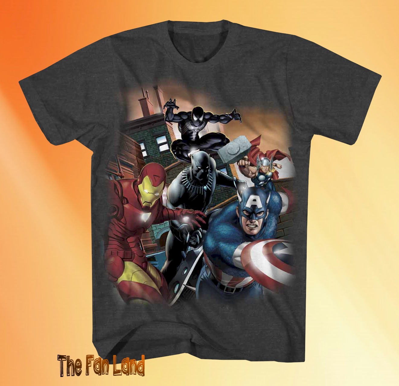 New Marvel X-Men Warriors Comic Book Squad Cast Vintage Mens T-Shirt