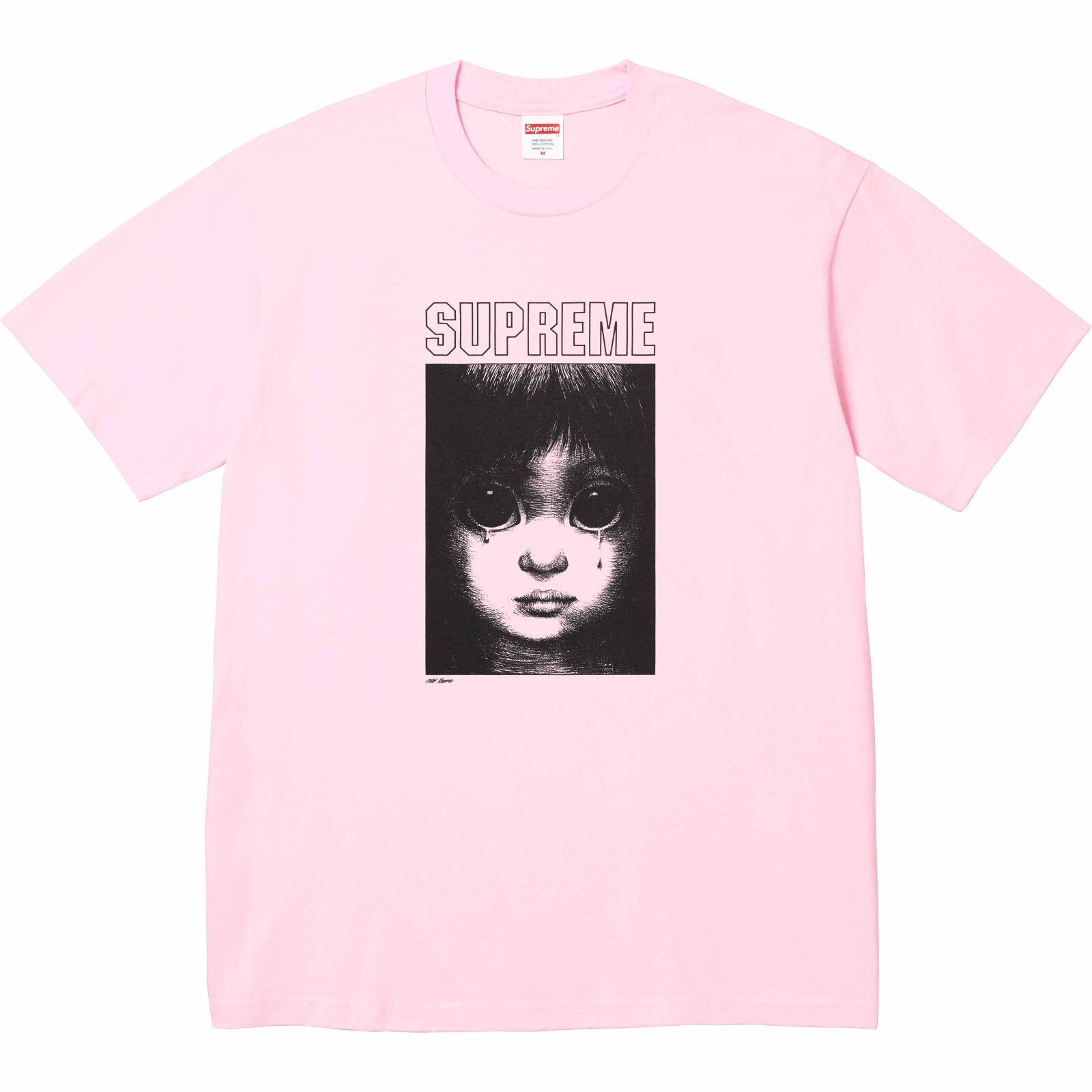 Supreme SS24 Margaret Keane Teardrop Tee Light Pink Size XXL New IN HAND
