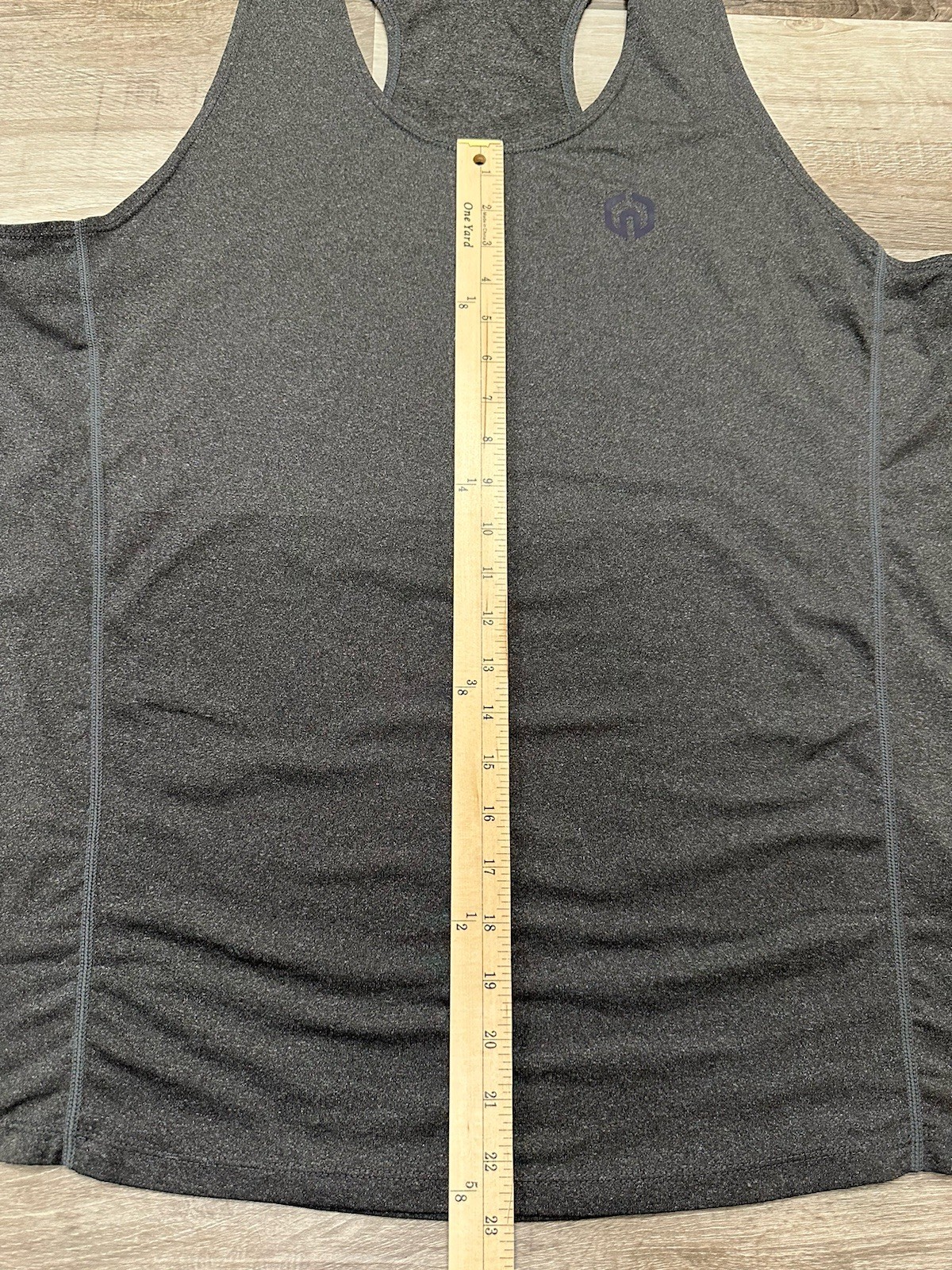 Mens XL Neleus Dry Fit Muscle Stringer Tank Top Gym Workout Exercise Gray gallery