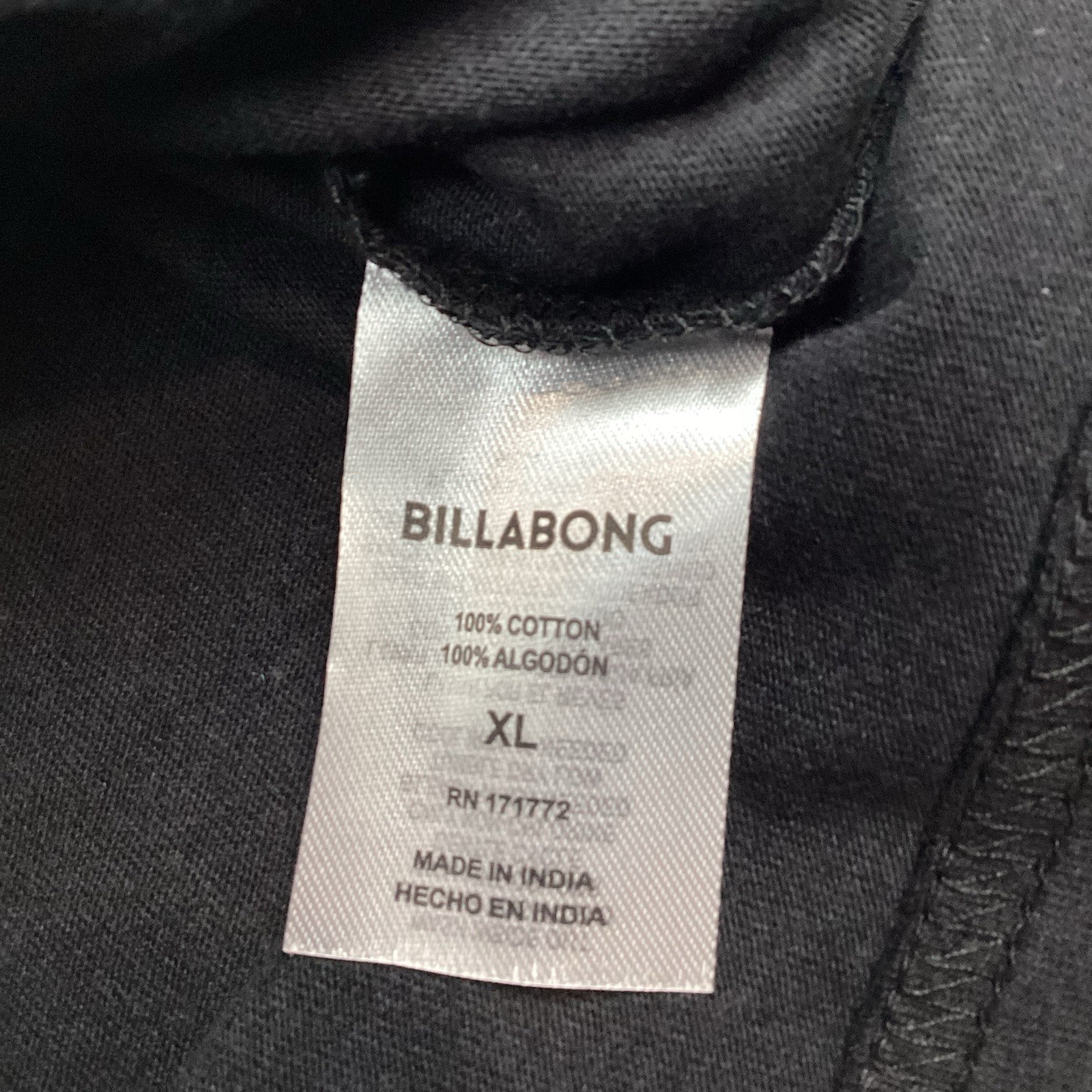 Billabong Black Short Sleeve Graphic T-Shirt Size XL NEW! Retail $50 gallery