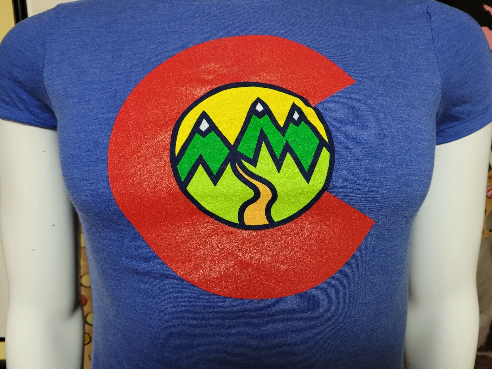 Burnies Apparel Colorado Forest Outdoors Hiking Tri Blend T Shirt XS XSmall NEW gallery