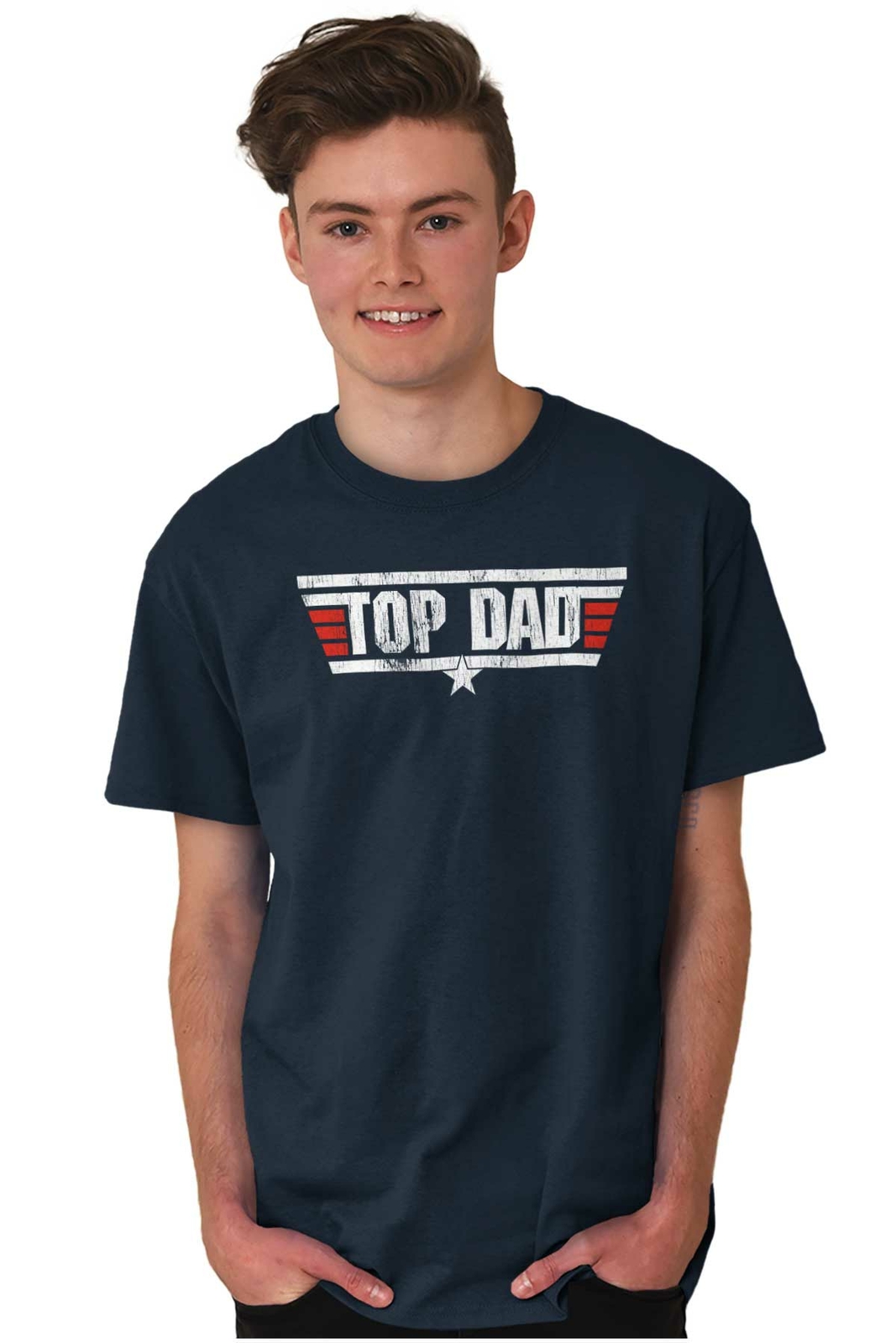 Top Dad Father's Day Best Ever Birthday Gift Mens Casual Crewneck T Shirts Tees gallery