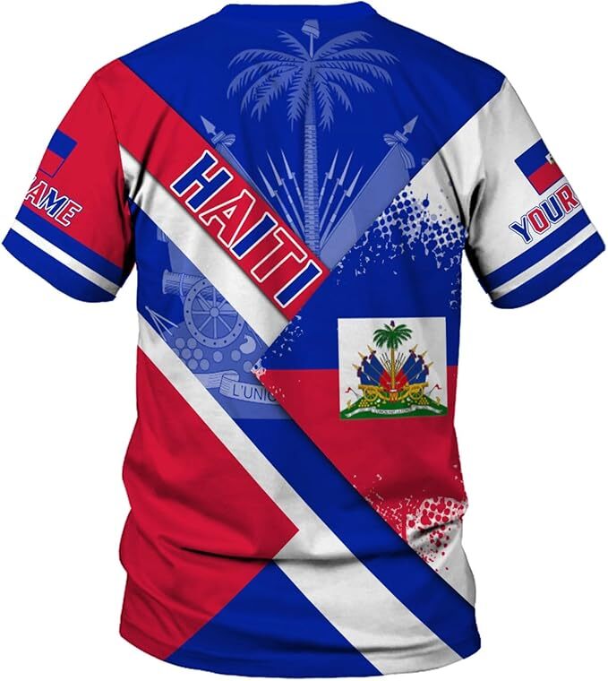 Personalized Haiti Pride Flag Shirt, Haitian Pride T shirt 3D for Men & Women gallery