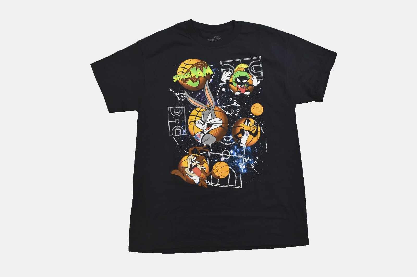 Space Jam Mens Looney Tunes Basketball Cartoon Bugs Bunny, Taz Shirt New XL gallery