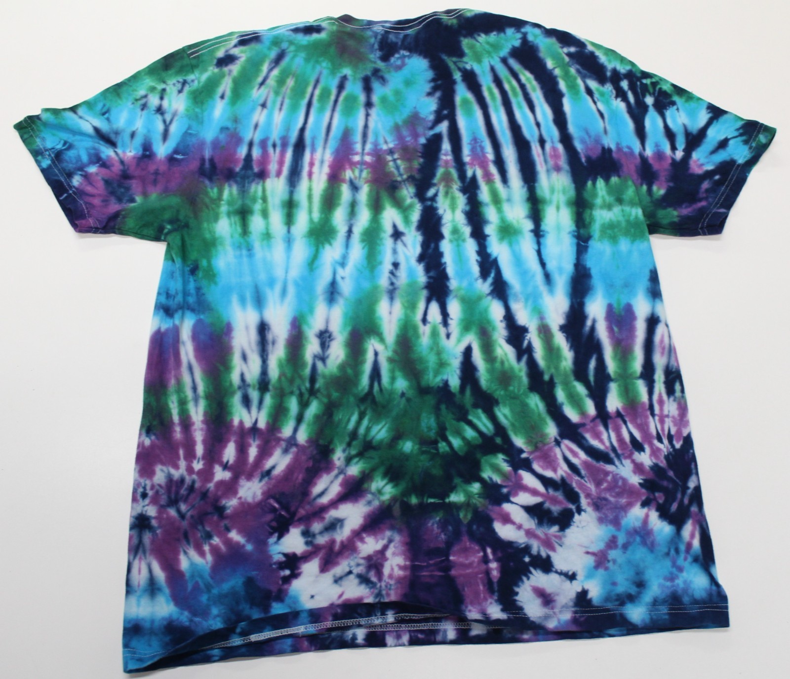 Tie Dye T-Shirt Adult XL Green Teeth Trees Gildan Softstyle Cotton Short Sleeve gallery