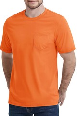 Men’s Pocket Shirts Short Sleeve Lightweight Cotton Summer Tops Performance Tee