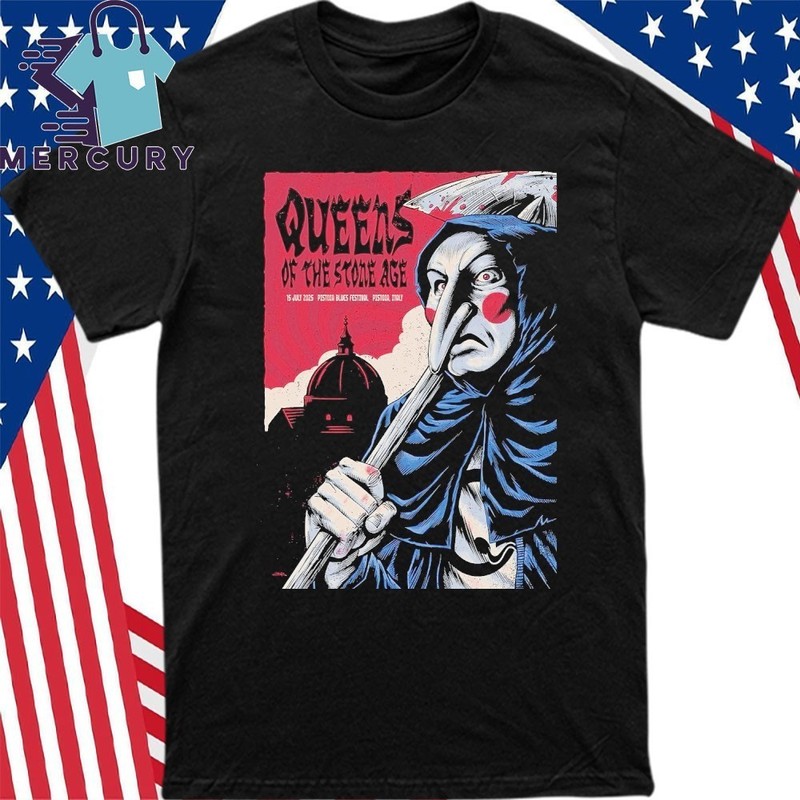 QOTSA July 15 2025 Pistoia Italy Tour Shirt
