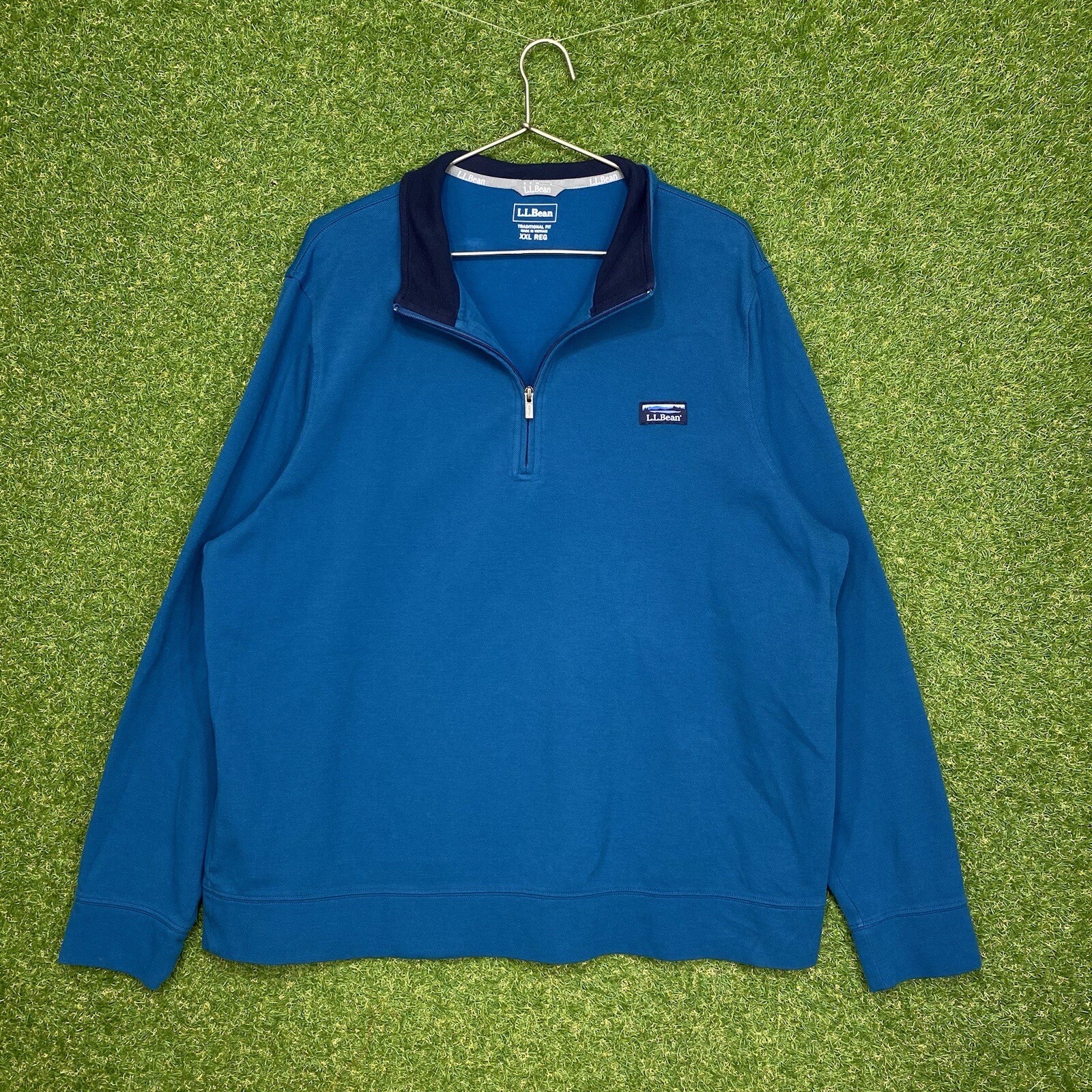 LL Bean 1/4 Zip Jacket Mens Size 2XL XXL Quarter Zip Adult Traditional Outdoors