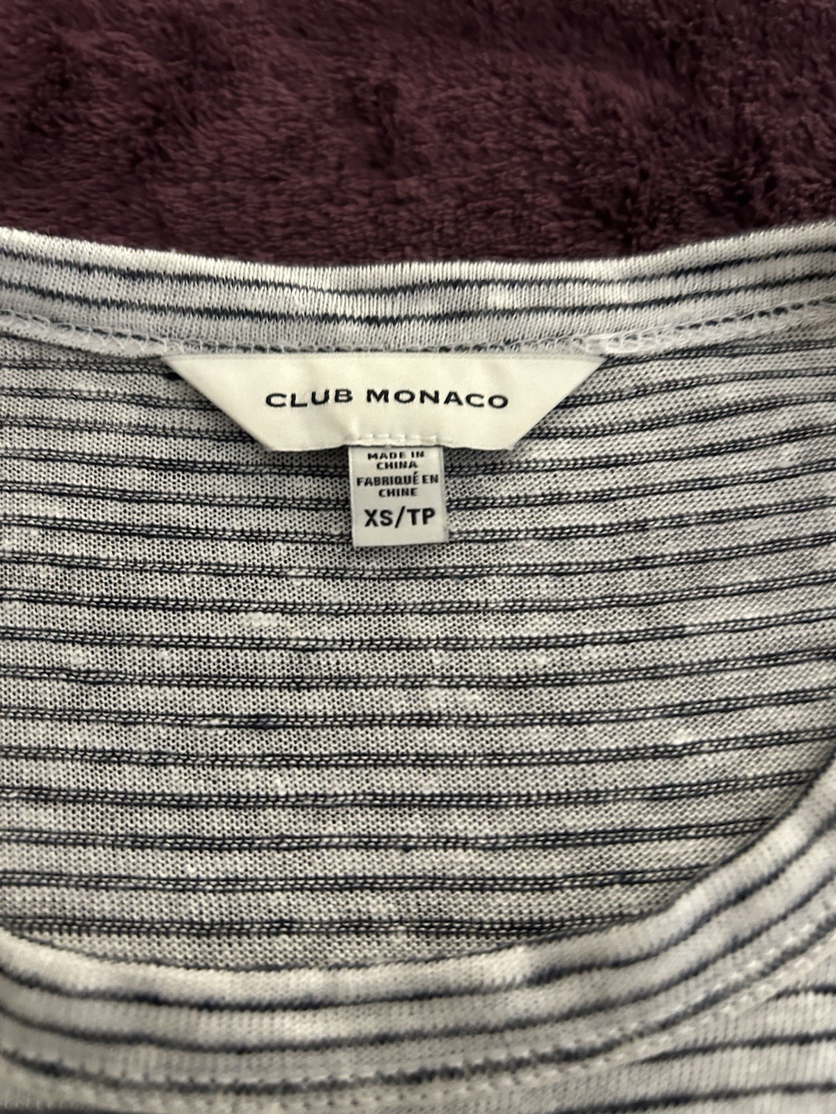 Club Monaco Striped 100% Linen Long Sleeve Shirt-XS-NWOT-Unworn-Perfect-MSRP$110 gallery
