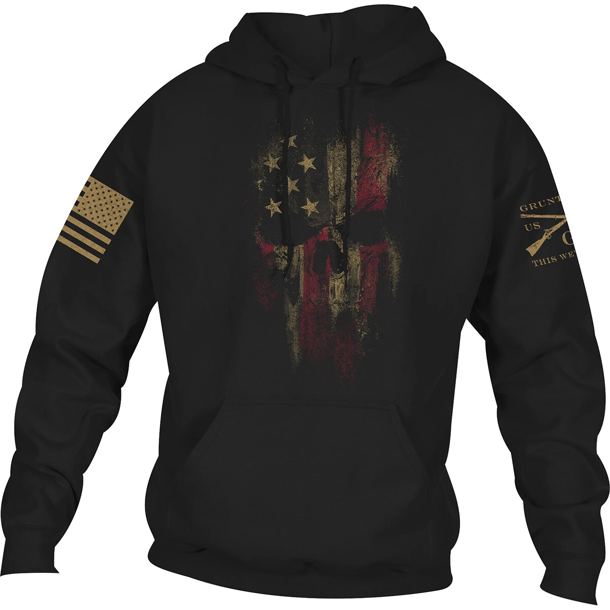 Grunt Style American Reaper 2.0 Pullover Hoodie – Black