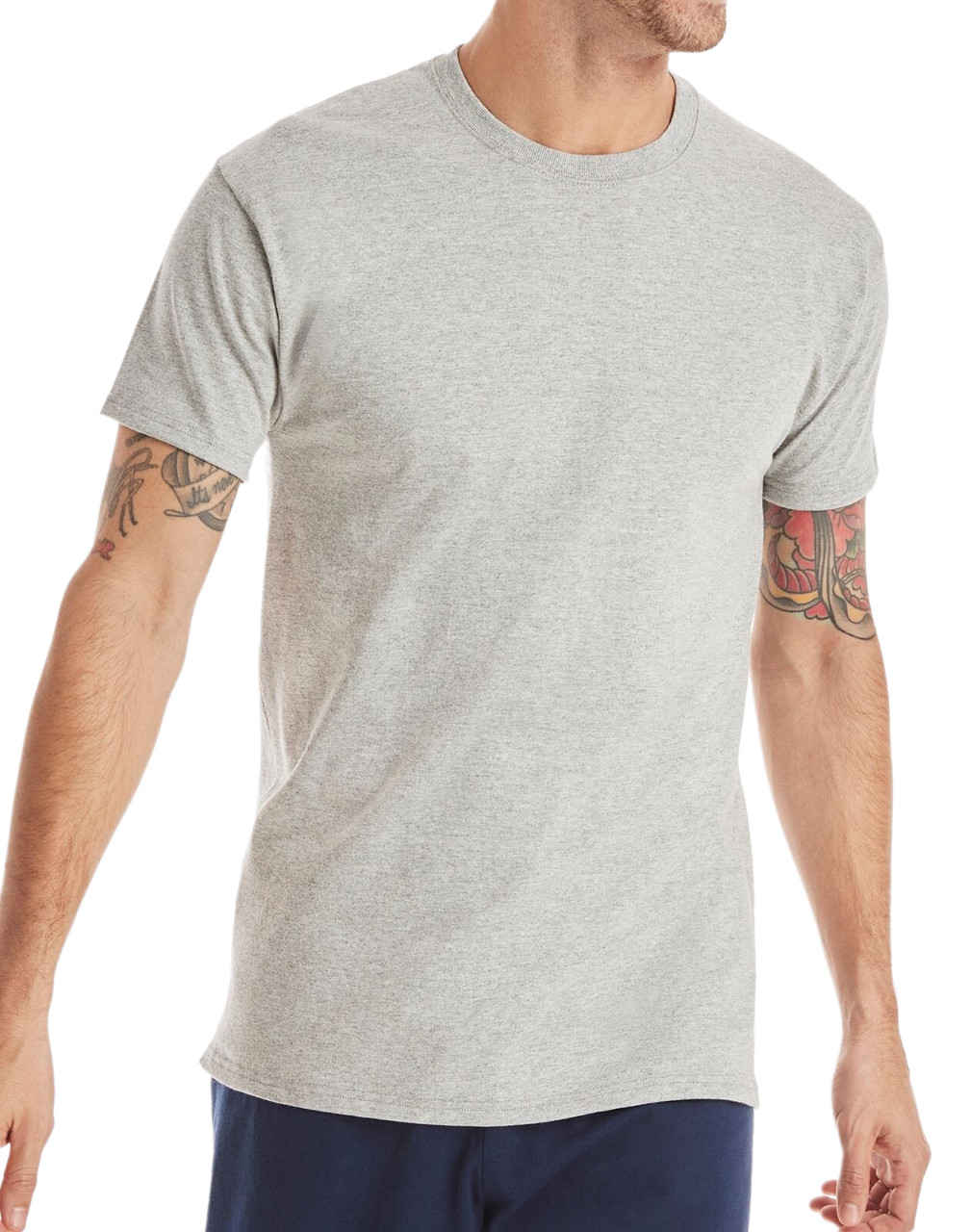 6 Pack Hanes Men's Value Pack Assorted T-Shirt Undershirts Size S-3XL NEW gallery