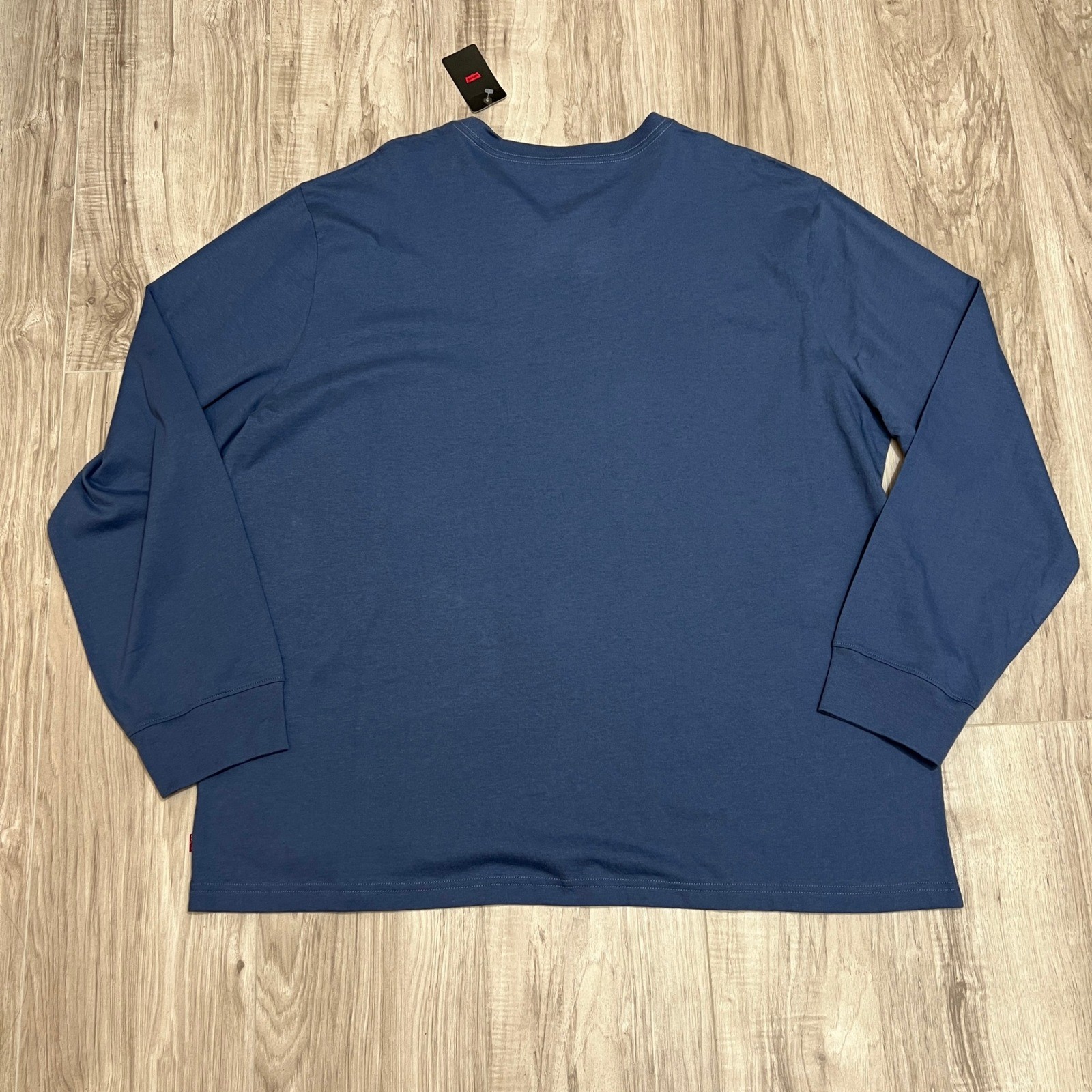 Levi's Men's Size 2XL Long Sleeve Tee Blue Western Graphic Cowboy Mesa Relaxed gallery
