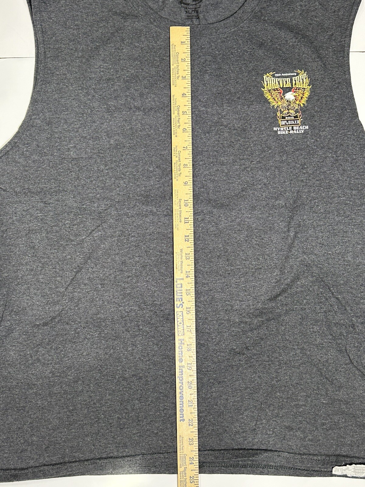 Myrtle Beach Bike Rally 2015 75th Anniversary Tank Top Men’s XL Biker Harley gallery