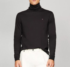 Tommy Hilfiger Men’s Regular Fit Long Sleeve Interlock Turtleneck T-shirt Tee