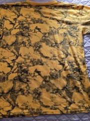 Hustle Xl Men Yellow And Black Pullover Shirt With Bear Design On Front