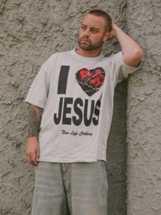 NEW I Heart Jesus T-shirt by New Lyfe Clothing Size Large NWT 100% Combed Cotton gallery