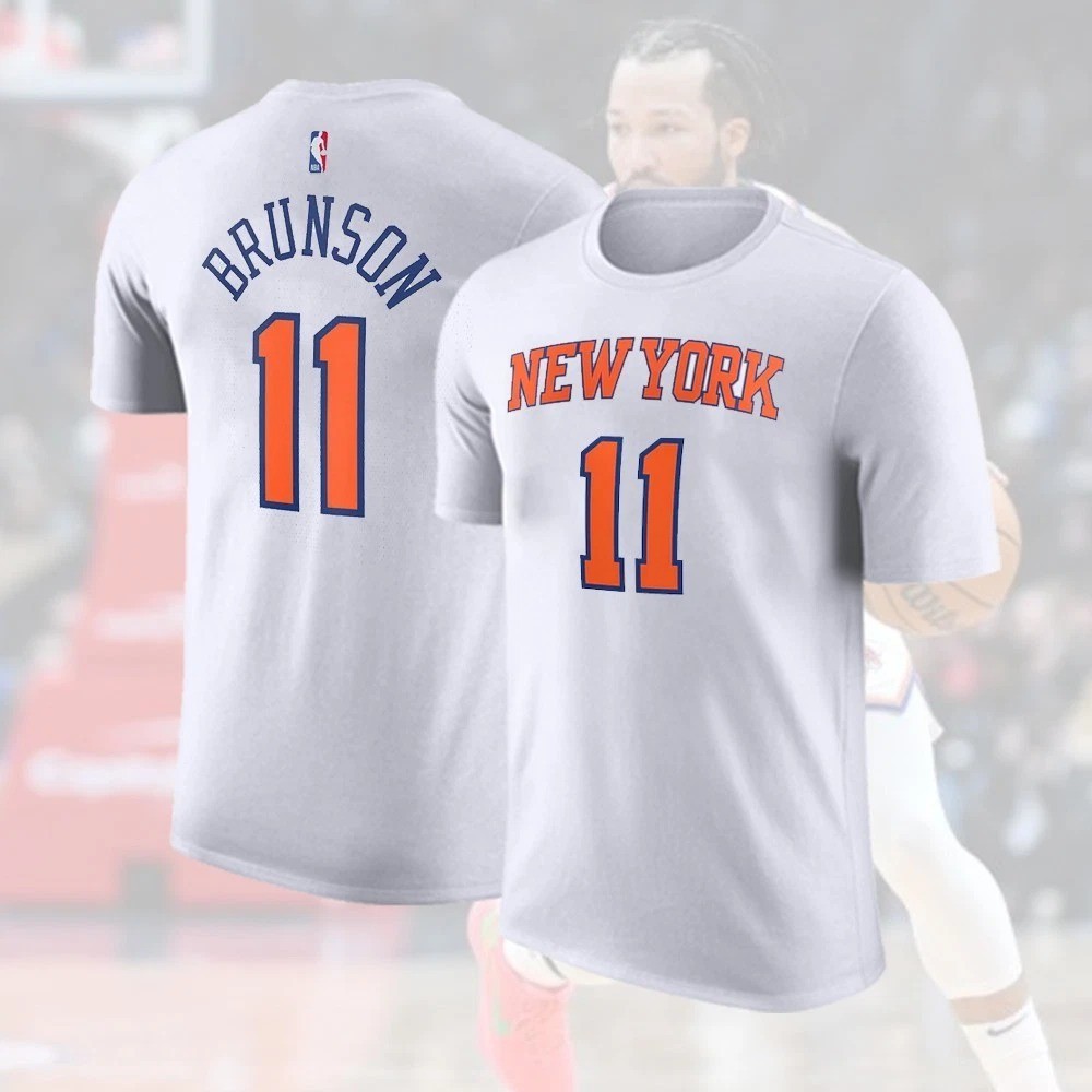 Brunson 11 NY Knick 2026 Player Name & Number White Shirt S-5XL For Fans