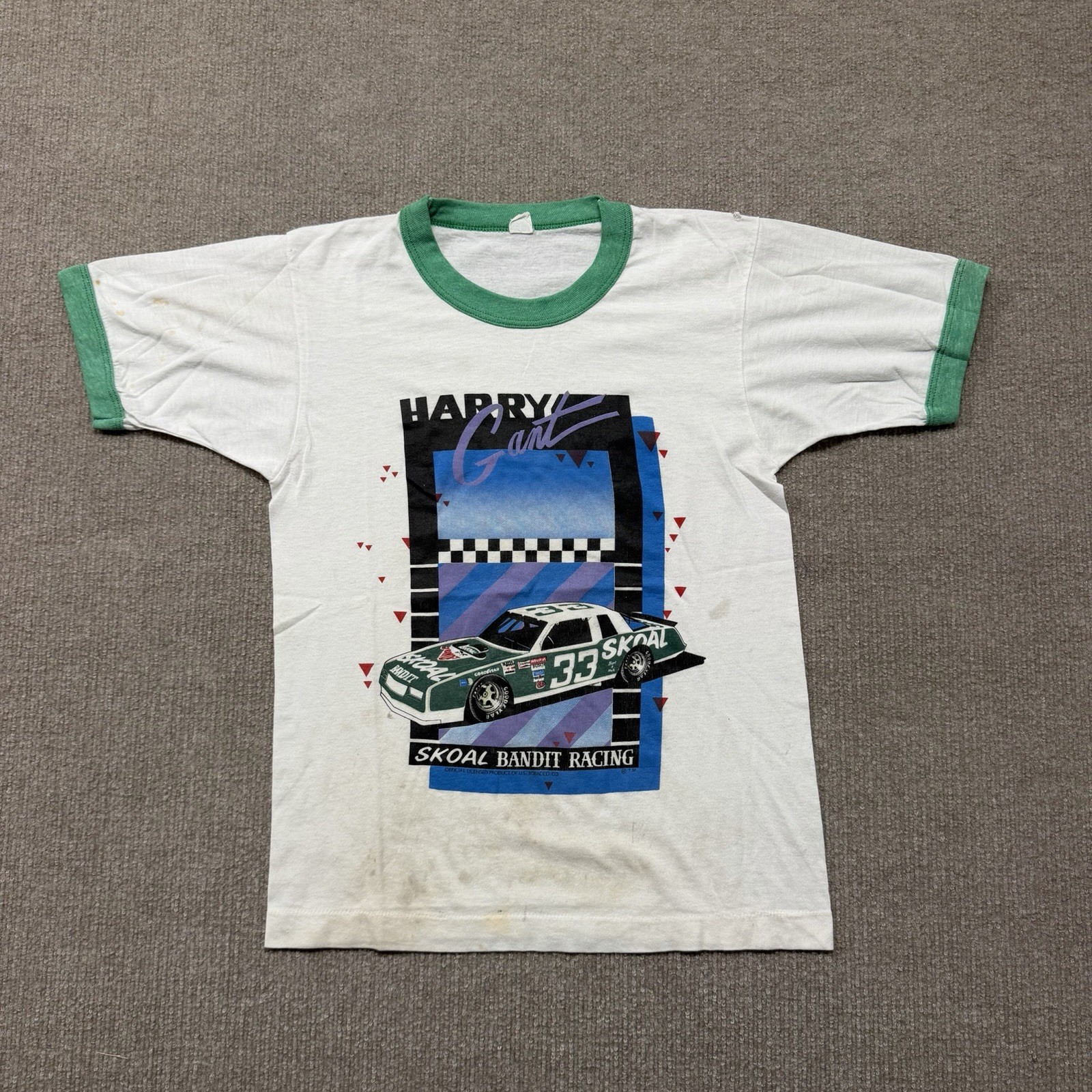 Vintage Harry Gang Skoal Bandit T Shirt Mens S 80s NASCAR Racing USA gallery