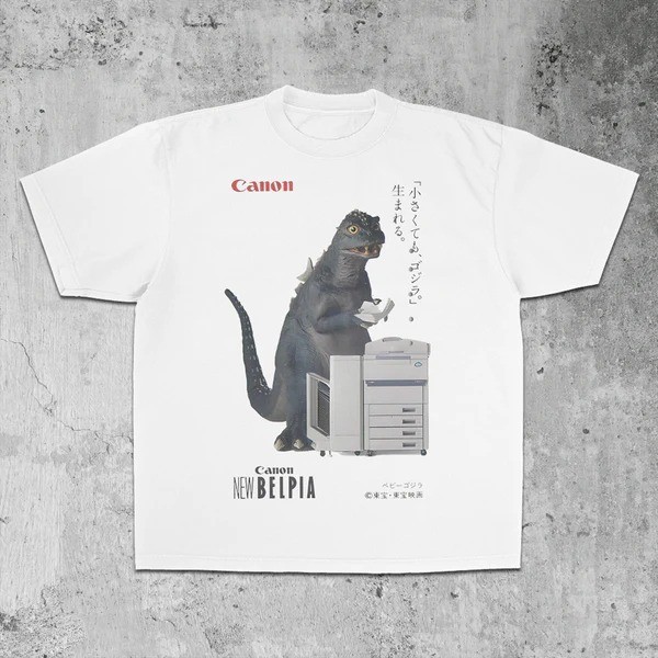 Godzilla Canon New Belpia GRAPHIC UNISEX T-SHIRT S-5XL
