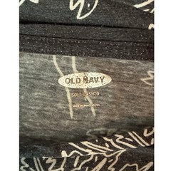 Old Navy Men Short Sleeve Soft Washed T Shirt Palm Gray Size Large Pre Owned