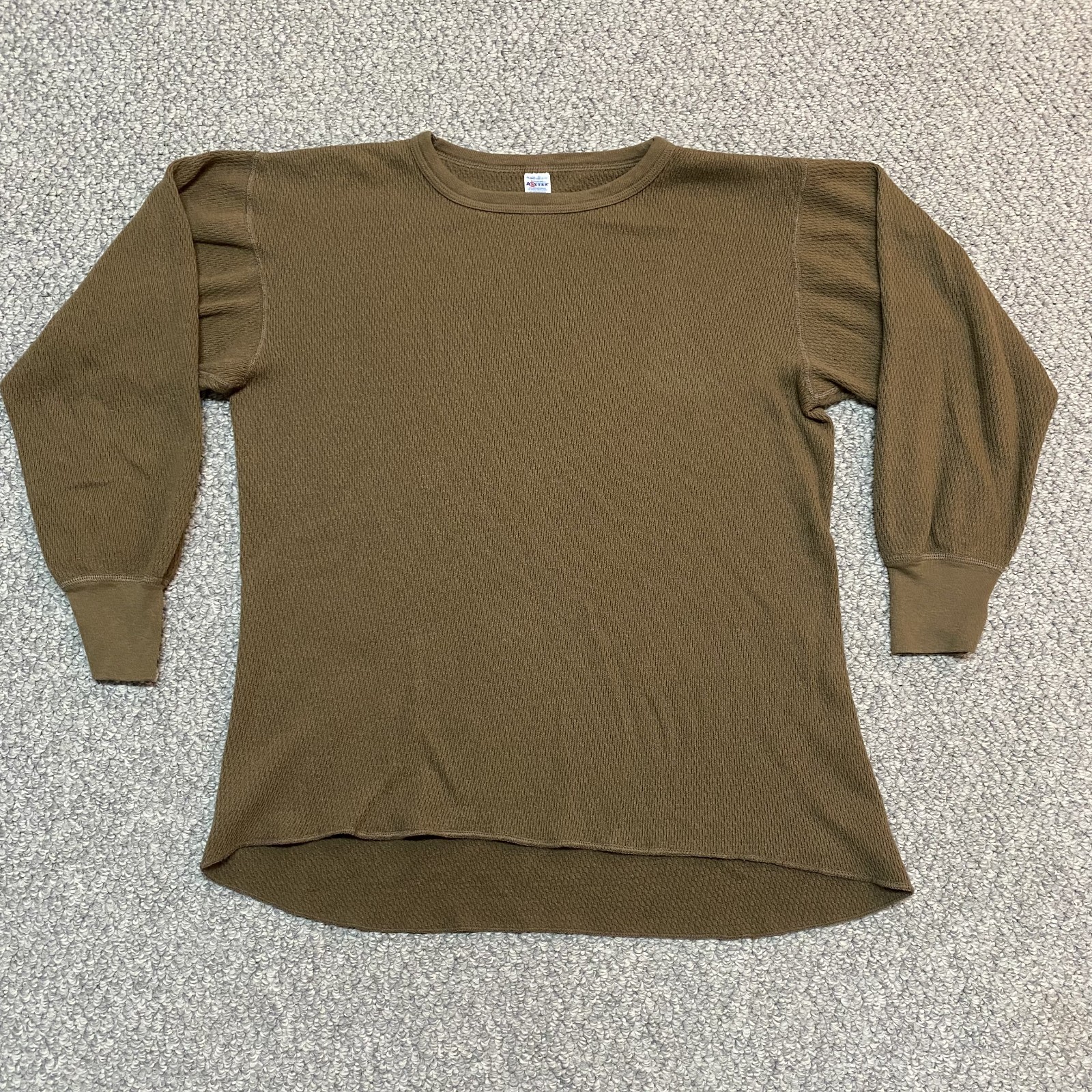 Morgan Arctex Men’s Thermal Long Sleeve Waffle Shirt Base Layer Brown XXL