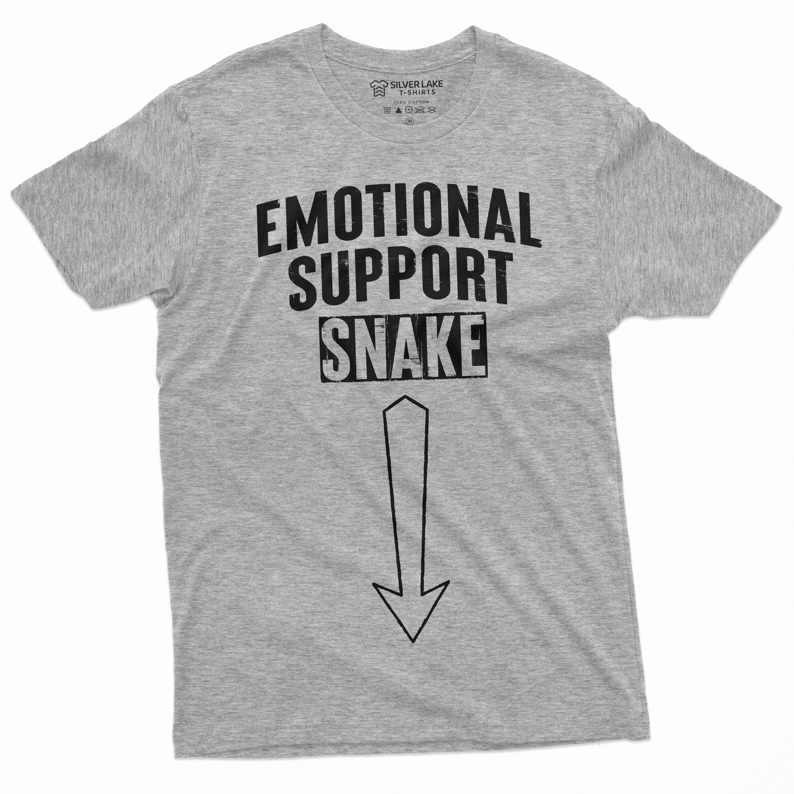 Funny Humorous T-Shirt Emotional Support Snake Tee Funny Adult Joke T-Shirt gallery