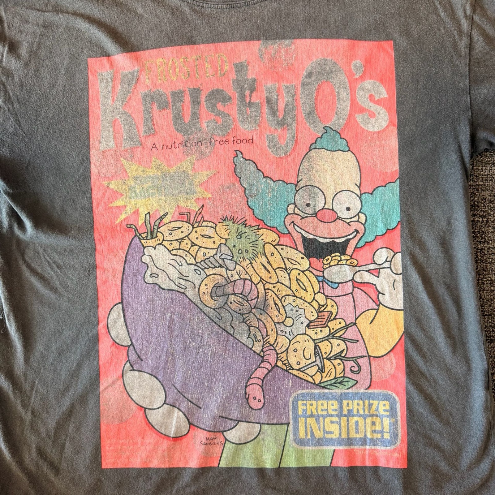 Zara The Simpsons Frosted Krusty O's Graphic T-Shirt gallery
