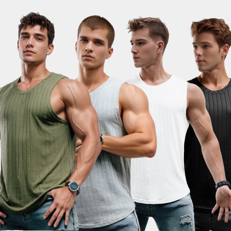 1-4 Pack Summer Gym Muscle Men's Sleeveless T-Shirt Tank Top Casual lot gallery