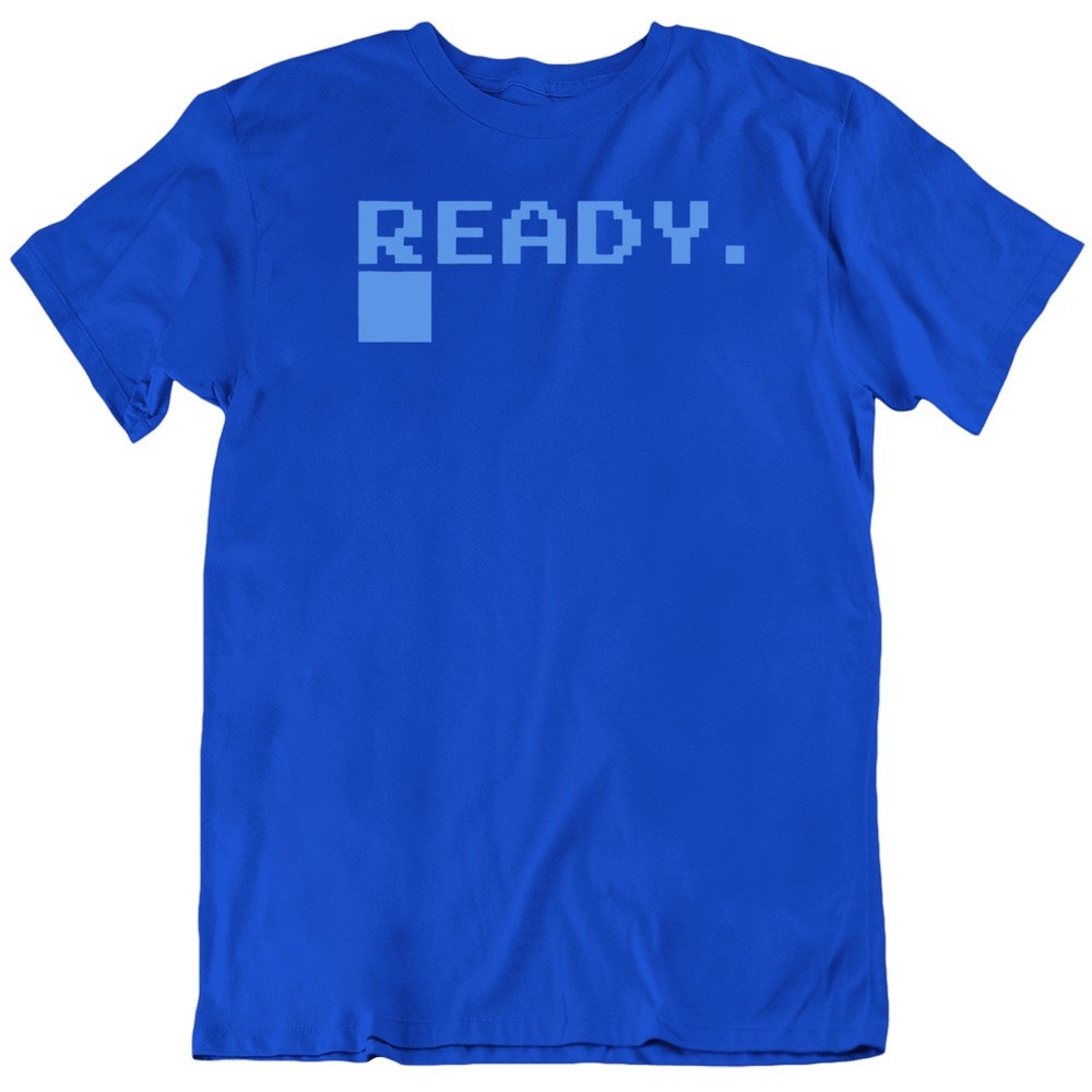 Commodore c64 Ready logo defunct Retro videogame T Shirt
