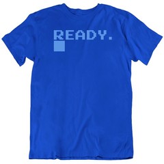 Commodore c64 Ready logo defunct Retro videogame T Shirt