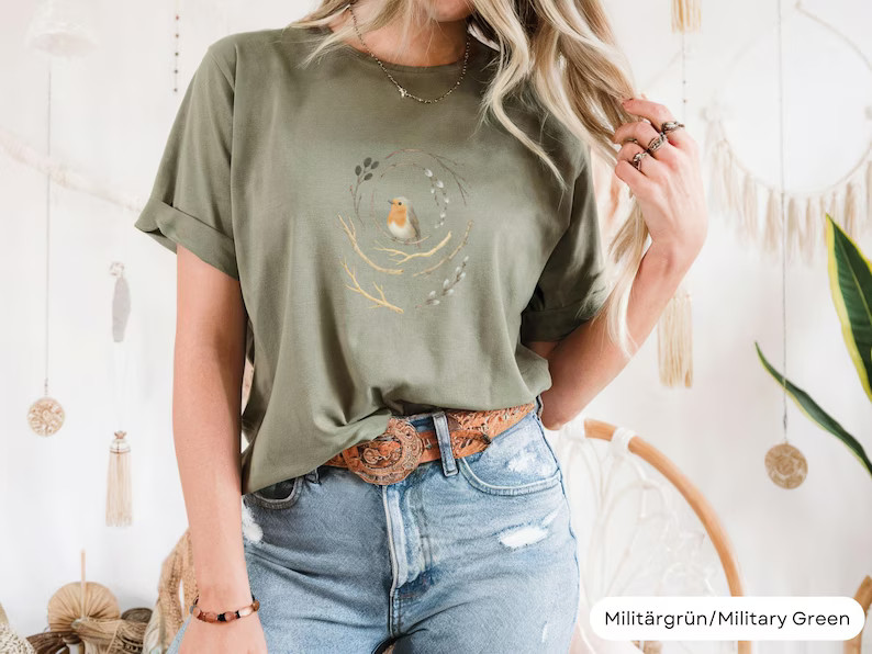 Bird Nature Bird Lover Wildlife Animal Outdoors Feather Watcher Comfort Tee gallery