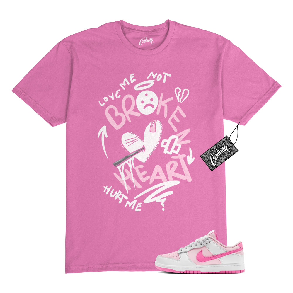 Dunk Pink Foam Playful White Air Force 1 T Shirt to Match BROKEN